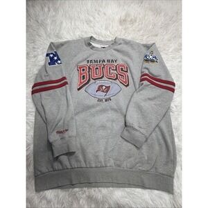 Tampa Bay Buccaneers Super Bowl Pullover Sweatshirt Big Tall 4XLT Mitchell New!
